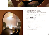AFFINITIES Installation by Jacques Jarrige, Gio Ponti, George Nakashima 