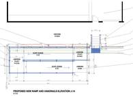 Accessible Concrete Ramp with Handrails