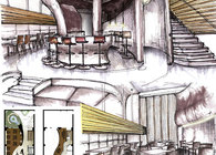 RESTAURANT DESIGN - SCHOOL PROJECT -