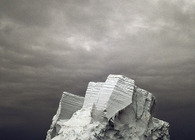 Icebergs trading post in a melting Greenland