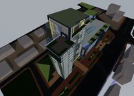 Santiago's office tower and Mall