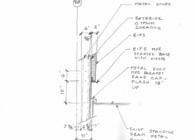 9. Section Sketch Detail of Gable End at Existing Front Entry Roof