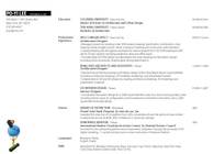 Resume + Work sample