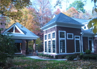 Fairchild Residence - Exterior Kitchen Pavilion & Breakfast Seating Addition