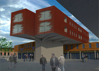 School Entrance, Housing and Market