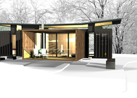 shipping container mountain cabin