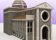 reconstruction of a project of a church ever built