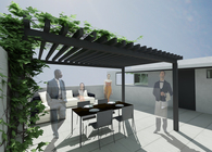 new dependence and terrace by the sea
