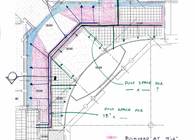 8. Ceiling Plan Diagram of Ductwork Routing in Front Entry