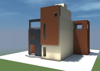 3d model and draws of house in Athens