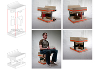 Glue-less Book Chair