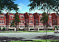 2002 Graceland Rowhomes (7) overlooking Graceland (Cemetary of Architects) - Rendering and Photos (produced CD’s)
