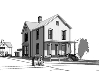 Victorian Cottage Museum, Lombard Historical District