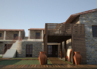 Renderings for the design of a resort 