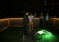 Green Light Sculpture Installation 