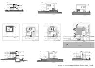 Study of two-storey house in Porto Rafti, Attica, Greece