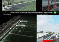 An integrated transport center for Pontedera, Italia