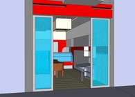 Interior design of a butcher's, Lamia, Greece