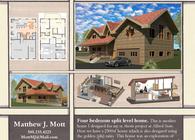 Four bedroom split level home. 