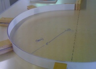 Concrete counter form.