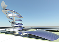 Solar Spiral for the Chicago Spire Hole - Urban Mixed Use PV Power Plant