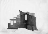 A. Pencil on paper, image 1