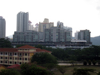 Solaris Mont Kiara - view of long side along freeway