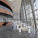 The lake side lobby of the main auditorium. This elevated space is providing great views over the Wuli Lake. The auditorium is accessed via bamboo balconies. The curved auditorium wall is covered with a custom designed glass brick wall. (Photo: Kari Palsila)