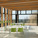 Timber glulam structure of the seminar/teaching space and terrace looking north (Photo: Michael Harding)