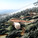 Hillside perspective of landslide mitigation housing units.