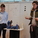 Violette and Charles present their water bottle