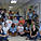 Students pose with their geodesic dome during the Architecture Summer Camp. Photo: brg3s.