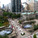 Aerial view of Pop Rocks installed on Vancouver's Robson Street; design by Matthew Soules Architecture and AFJD Studio (Amber Frid-Jimenez & Joe Dahmen). Photo: Krista Jahnke