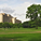 The Secretariat in its bed of green
