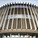 exterior vertical concrete fins on Swiss Cottage Library designed by Sir Basil Spence, Bonnington and Collins-photo by George Rex
