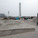 Turning Torso in the background of a community skate park