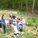 The kids learning about the landscape