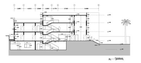 House in Erbil, Iraq | Longitudinal section