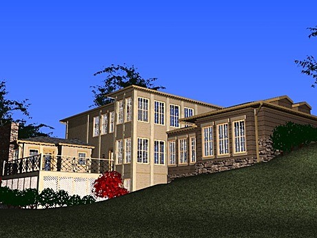 Exterior, Back, House in Maine