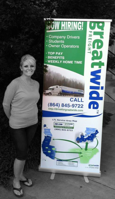 Graphic Signage for a local LTL Freight company in Anderson,SC