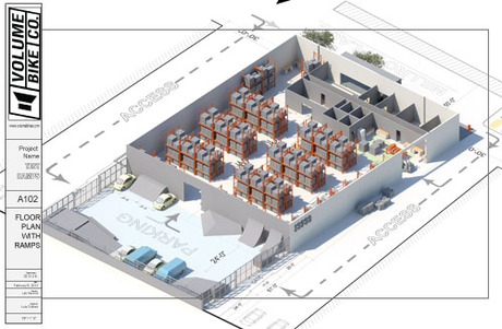 Ramps/Warehouse for Volume Fixed Bikes