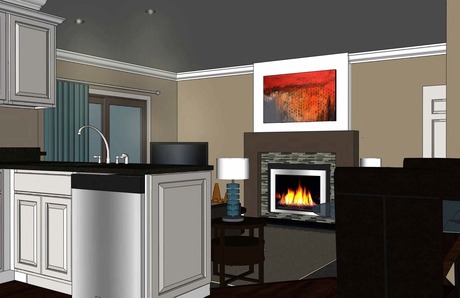 Interior design work