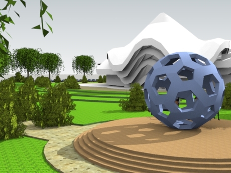 Redesigning of Alhambra Art Complex.(landscape)