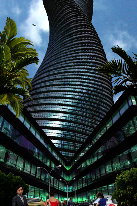 Curved style tower 4