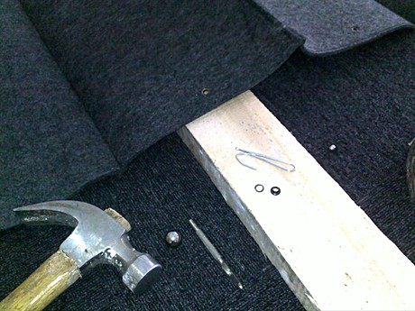 felt curtain for an int. reno in Shanghai...