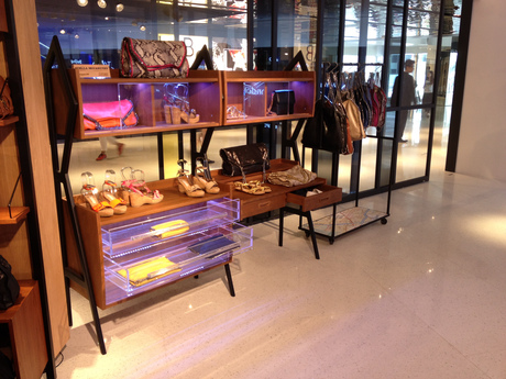 display cabinet with acrylic drawers