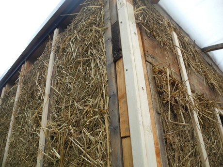 ...Light Straw Clay- Garage Retrofit..under construction