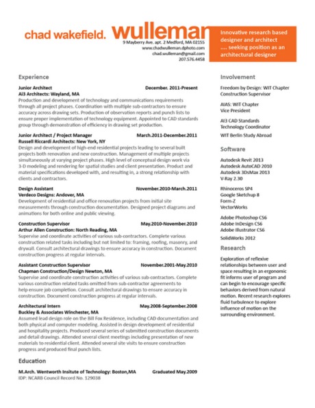 Resume V.2, suggestions welcome and preference between V.1 or V.2