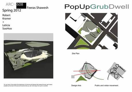 This is the first project i did in my master degree in architecture that im enrol in now ( PopUpGrubDwell )