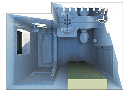 bathroom renovation {existing conditions}